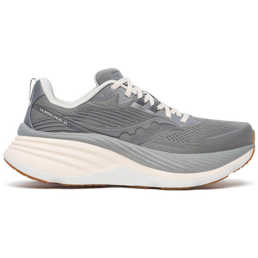 Women's Saucony Hurricane 24, Cinder/Gum, 11 B Medium