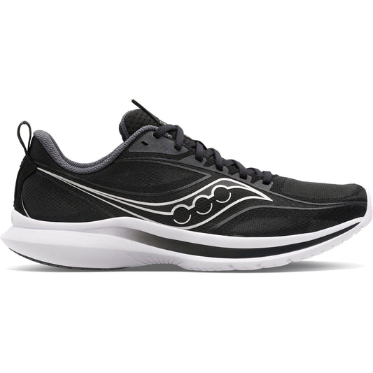 Women's Saucony Kinvara 13, BLACK/SILVER, 11 B Medium