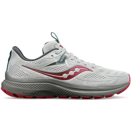 Women's Saucony Omni 21, Concrete/Berry, 11.5 B Medium