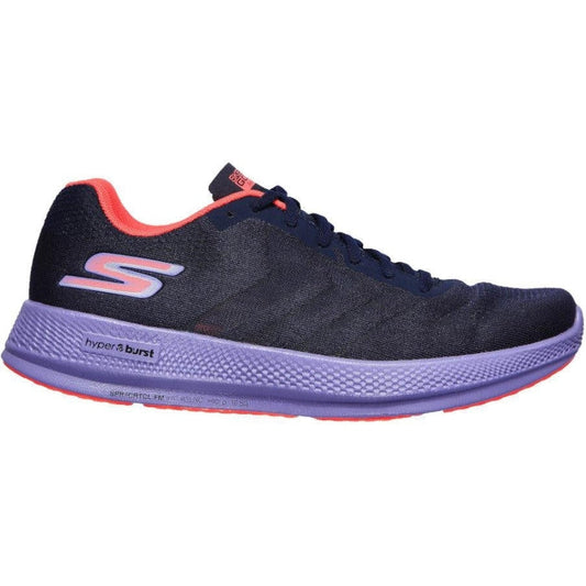 Women's Skechers Go Run Razor 3+, Navy/Purple, 10 B Medium