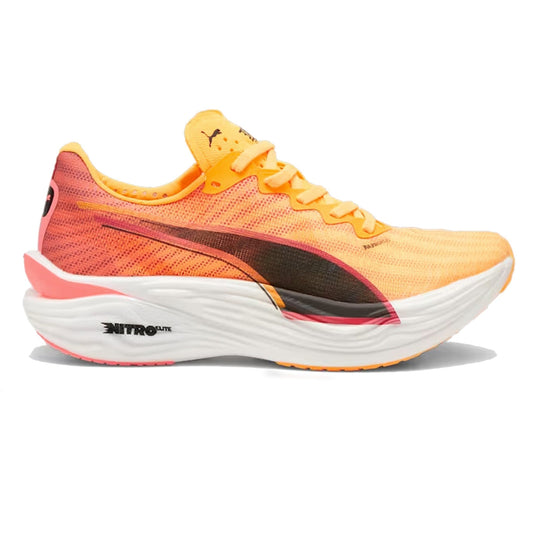 Women's Puma Deviate Nitro Elite 3, Sun Stream/Sunset Glow, 6 B Medium