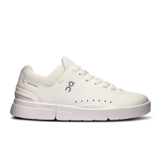 Women's On The Roger Advantage 2, All White, 5 B Medium