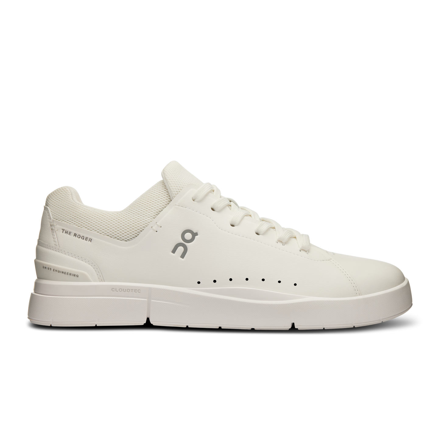 Men's On The Roger Advantage 2, All White, 8.5 D Medium