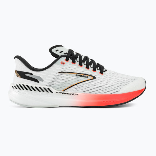 Women's Brooks Hyperion GTS, Blue/Fiery Coral/Orange, 10.5 B Medium