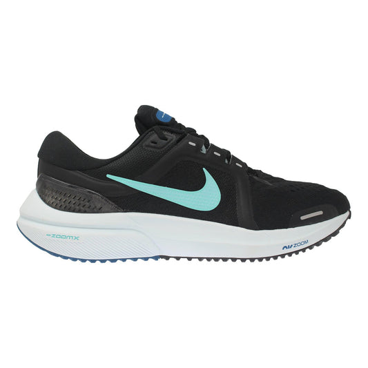 Women's Nike Air Zoom Vomero 16, Black/Aurora Green-Ghost Aqua, 6.5 B Medium