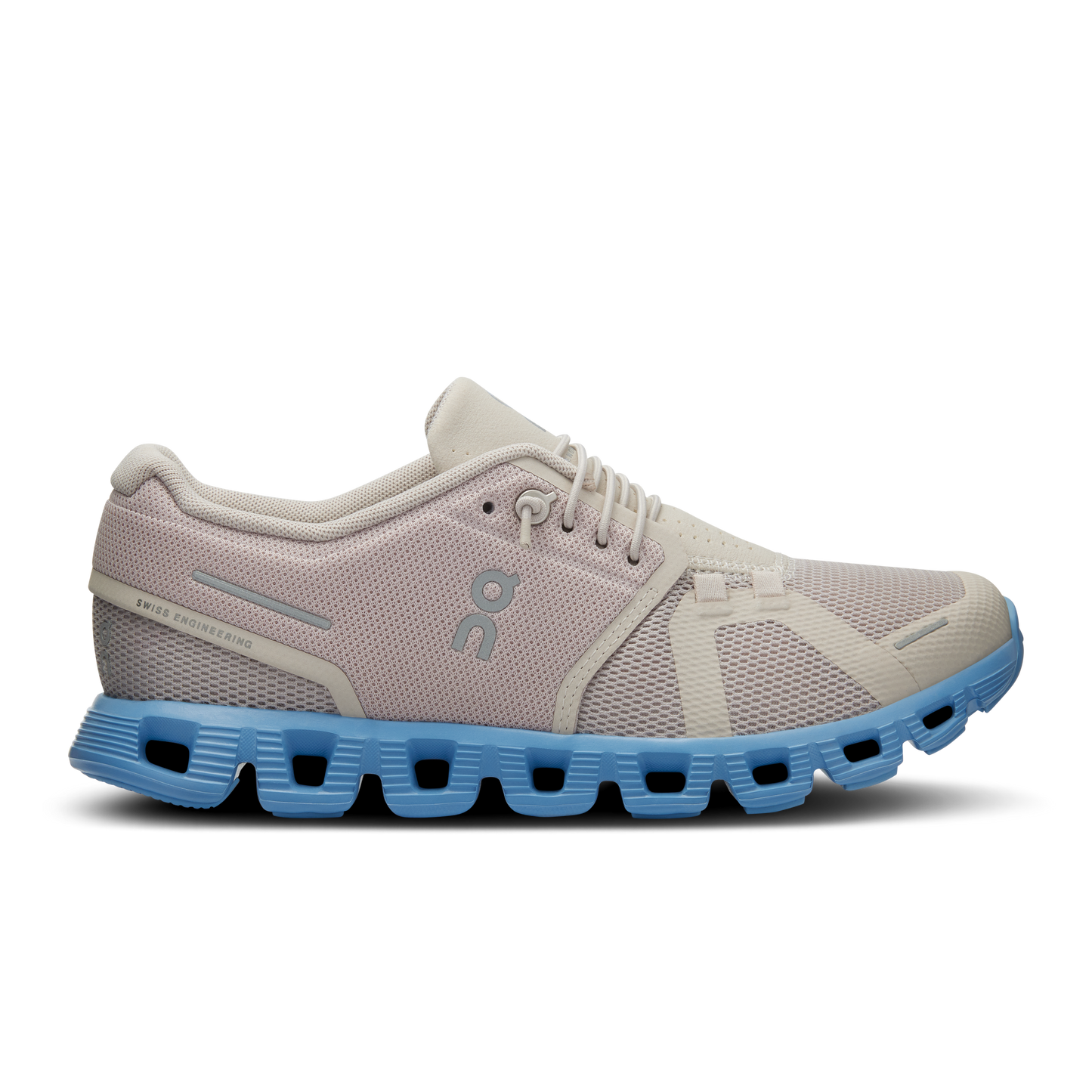 Women's On Cloud 5, Pearl/Neptune, 6.5 B Medium