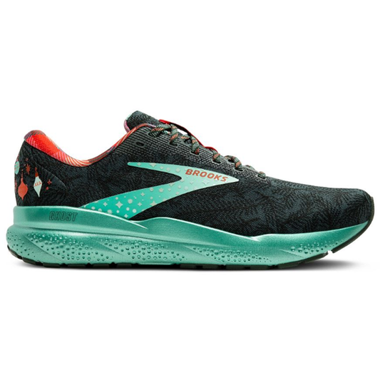 Men's Brooks Ghost 16, Posy/Sycamore/Fiesta, 9 D Medium