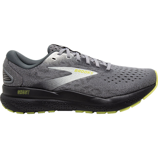 Men's Brooks Ghost 16, Primer/Grey/Lime, 14 B Narrow
