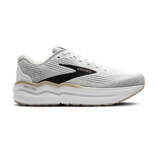 Men's Brooks Ghost Max 2, White/Pelican/Oyster, 12.5 D Medium