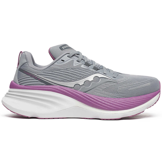 Women's Saucony Hurricane 24, Flint/Viola, 7.5 B Medium