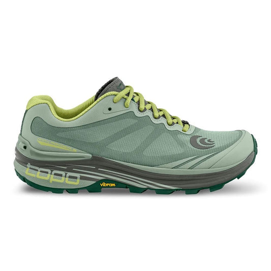 Women's Topo Athletic MTN Racer 2, Moss/Grey, 6 B Medium