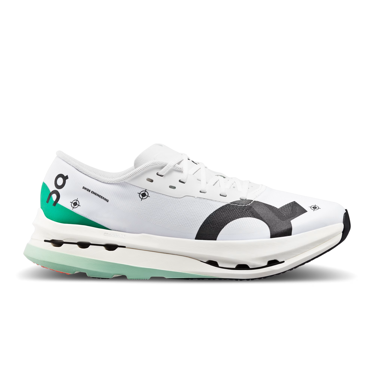 Women's On Cloudboom Echo 3, Undyed-White/Mint, 6.5 B Medium