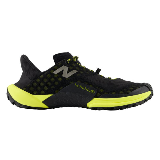 Men's New Balance Minimus TR, Black/Firefly/Ginger Lemon, 13 D Medium