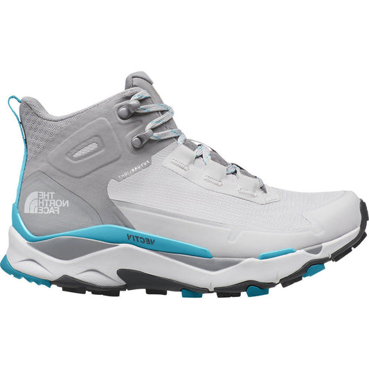Women's The North Face Vectiv Exploris Mid Futurelight, Micro Chip Grey/Maui Blue, 9.5 B Medium