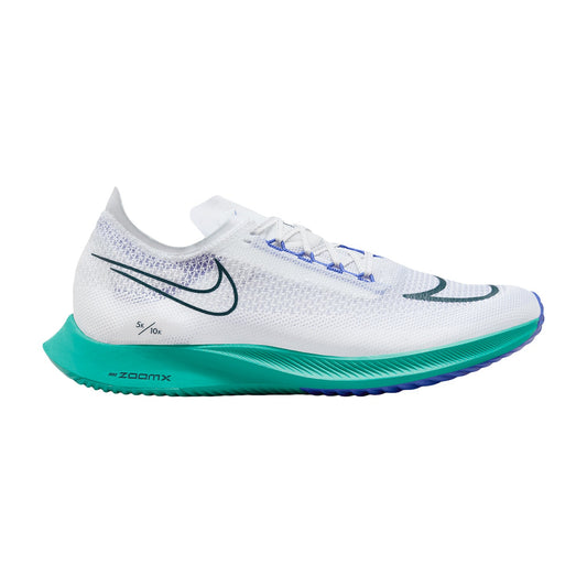 Men's Nike ZoomX Streakfly, White/Deep Jungle-Clear Jade, 6 D Medium