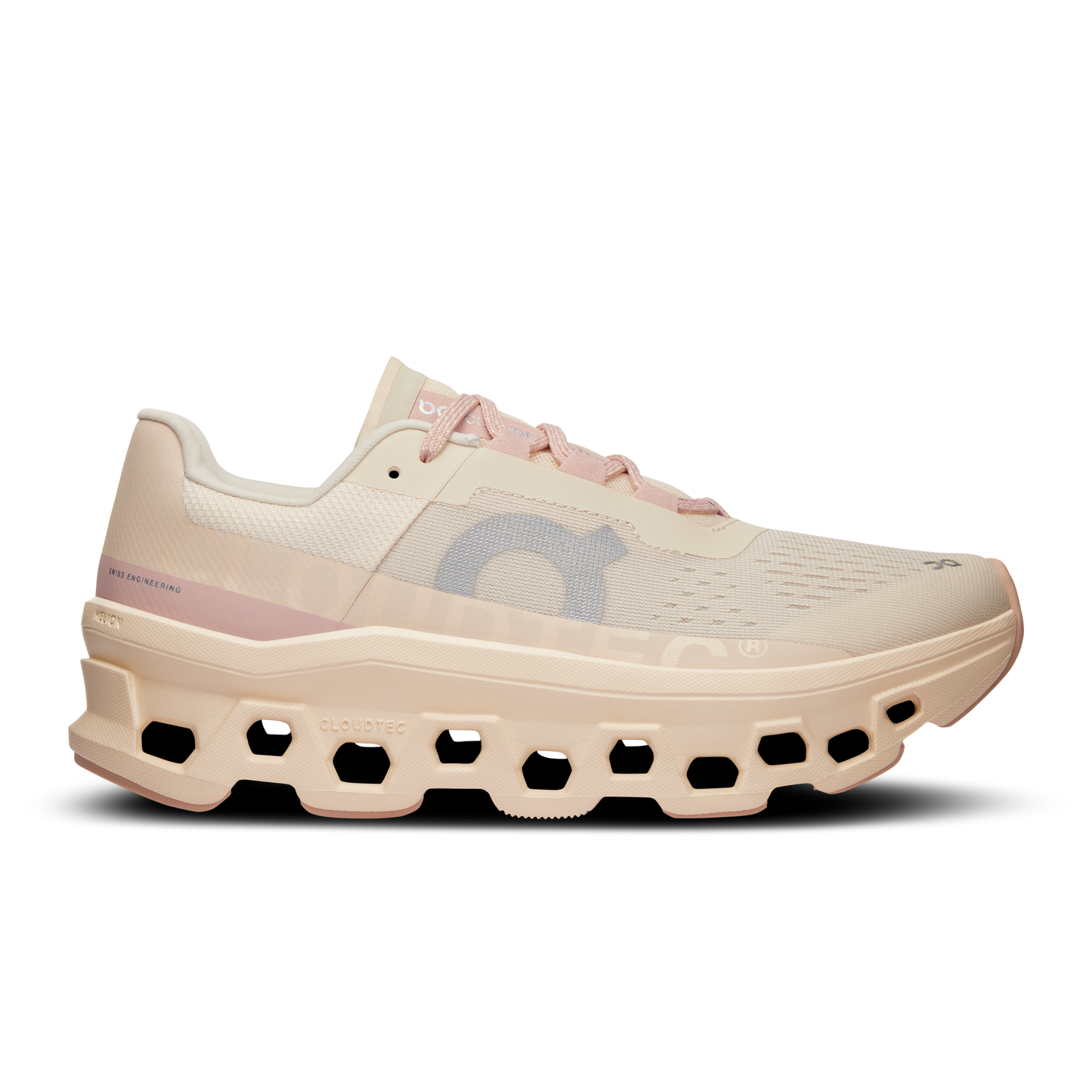 Women's On Cloudmonster, Moon/Fawn, 5 B Medium