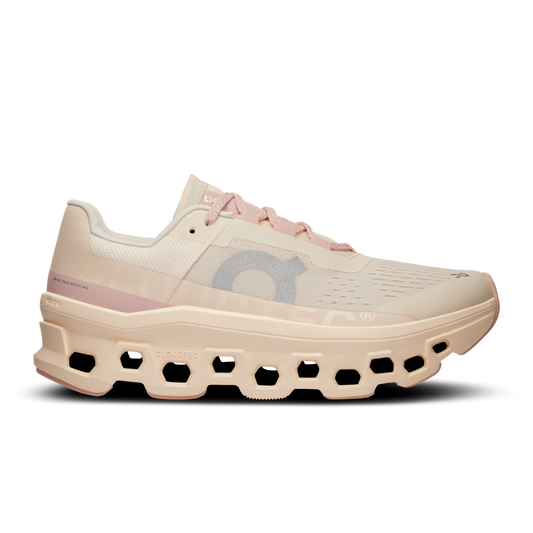 Women's On Cloudmonster, Moon/Fawn, 5 B Medium