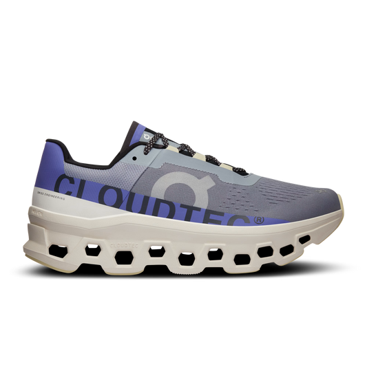 Men's On Cloudmonster, Mist/Blueberry, 11.5 D Medium