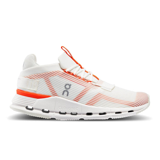 Women's On Cloudnova Void, Undyed-White/Flame, 8.5 B Medium
