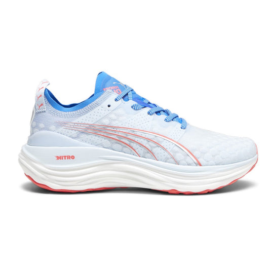 Women's Puma ForeverRun Nitro, Icy/Ultra Blue/Orchid Fire, 10 B Medium