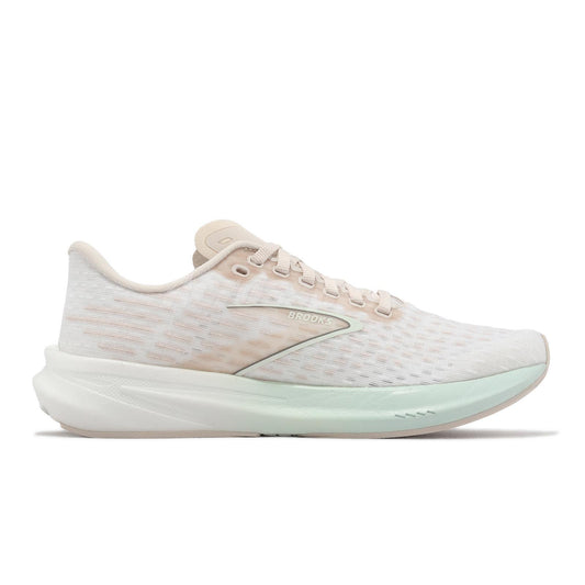 Women's Brooks Hyperion, Crystal Grey/Blue Glass/White, 6 B Medium