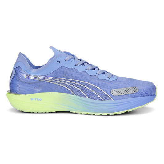 Women's Puma Liberate Nitro 2, Elektro Purple/Silver/Lime, 10.5 B Medium