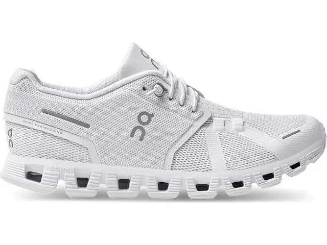 Women's On Cloud 5, All White, 10 B Medium
