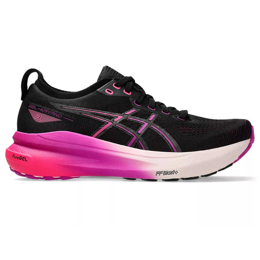 Women's Asics Gel-Kayano 31, Black/Bold Magenta, 11 B Medium