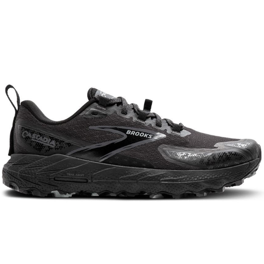 Women's Brooks Cascadia 18, Black/Blackened Pearl/Grey, 10 B Medium