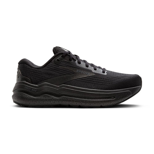 Women's Brooks Ghost Max 2, Black/Black/Ebony, 7.5 2E Extra Wide