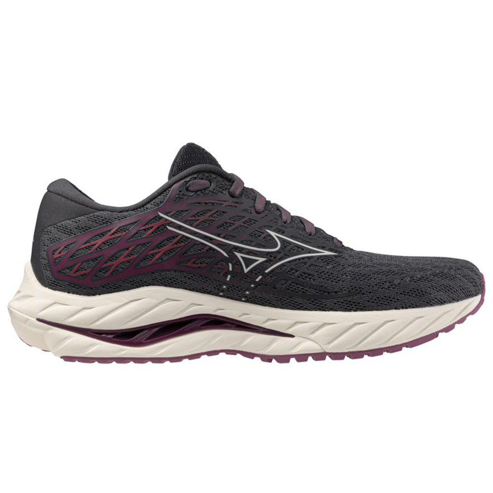 Women's Mizuno Wave Inspire 20, Ebony/White Sand, 6 B Medium