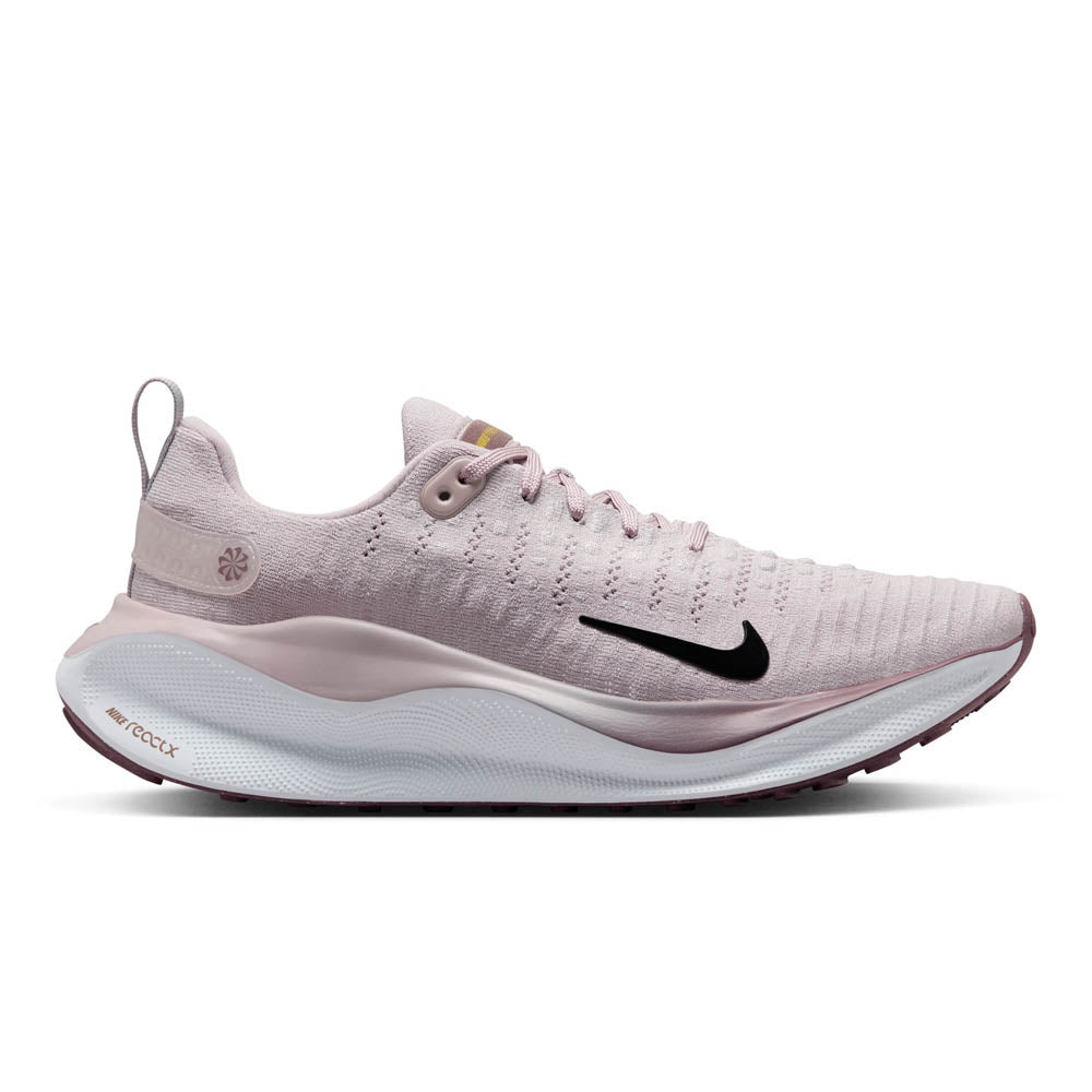 Women's Nike InfinityRN 4, Platinum Violet/Black/Smokey Mauve, 7 B Medium