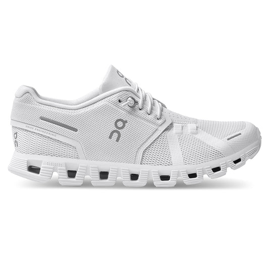 Women's On Cloud 5, All White, 8 B Medium