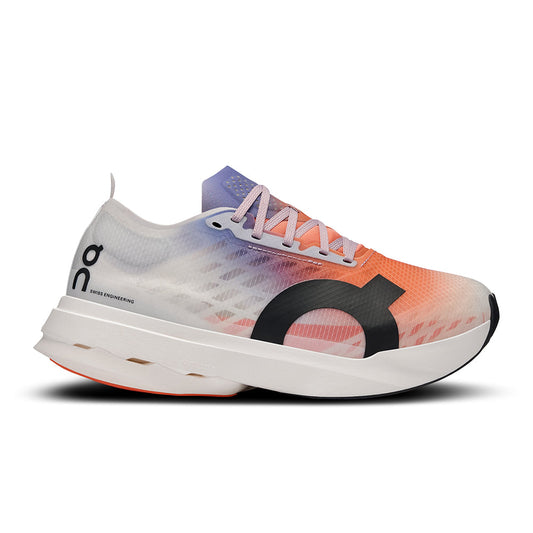 Women's On Cloudboom Strike, White/Flame, 8.5 B Medium