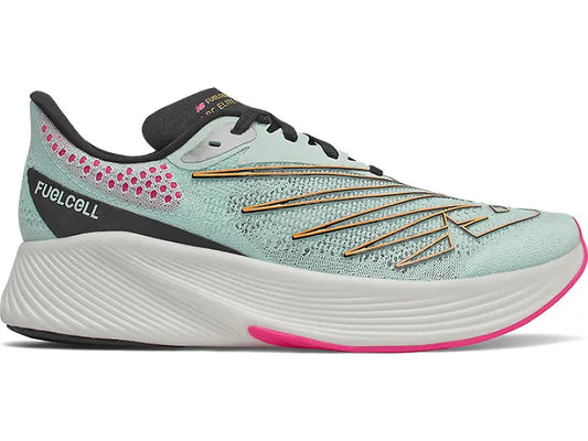 Women's New Balance FuelCell RC Elite v2, Pale Blue Chill/Deep Violet, 7.5 B Medium
