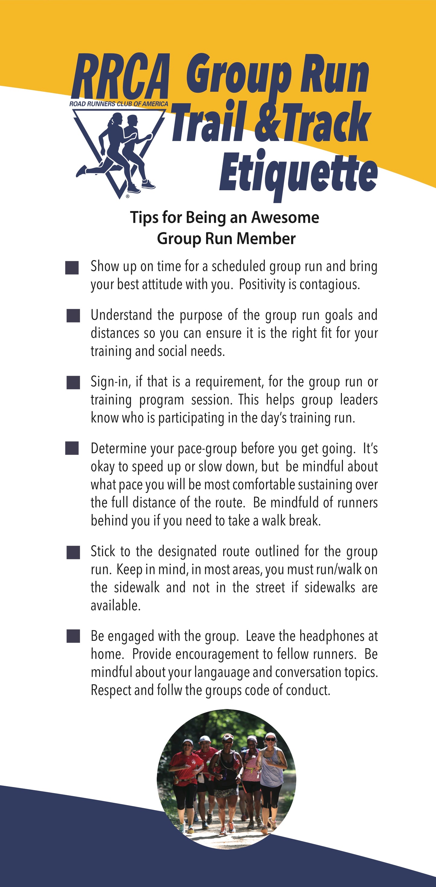 RRCA Etiquette Brochure