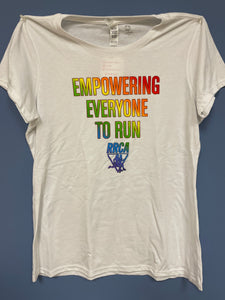 Empowering Everyone to Run - Rainbow Tee Shirt