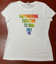 Load image into Gallery viewer, Empowering Everyone to Run - Rainbow Tee Shirt